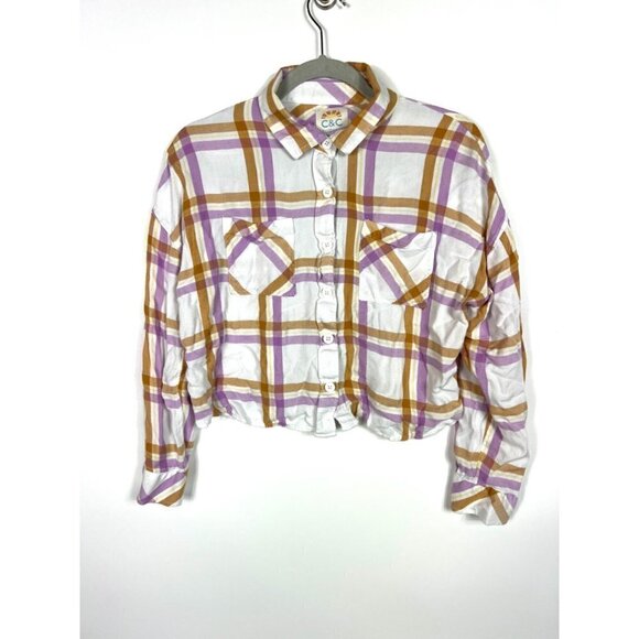 C&C California cropped button up top - Picture 4 of 9